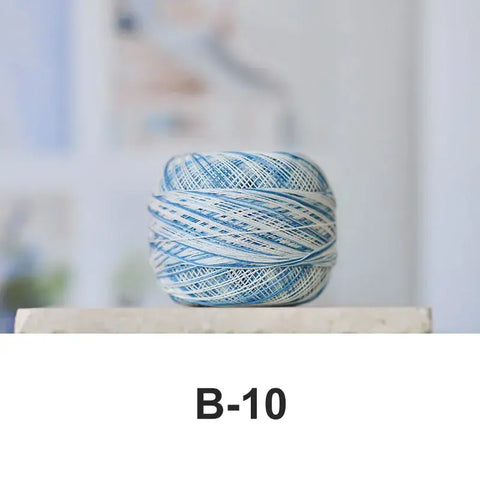 80# micro crochet thread - Blue