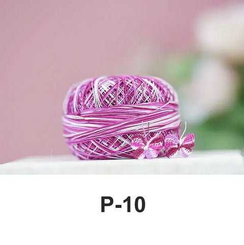 80# micro crochet thread - Purple