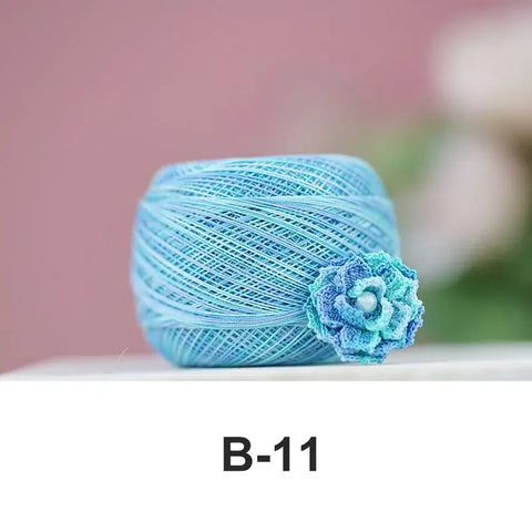 80# micro crochet thread - Blue