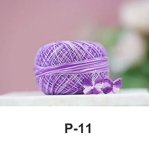 80# micro crochet thread - Purple