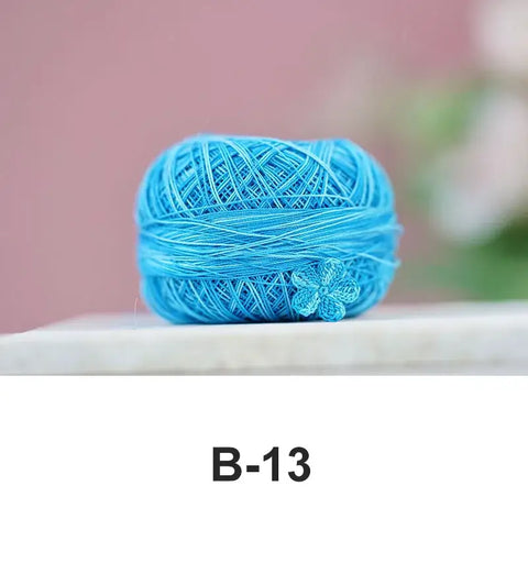 80# micro crochet thread - Blue