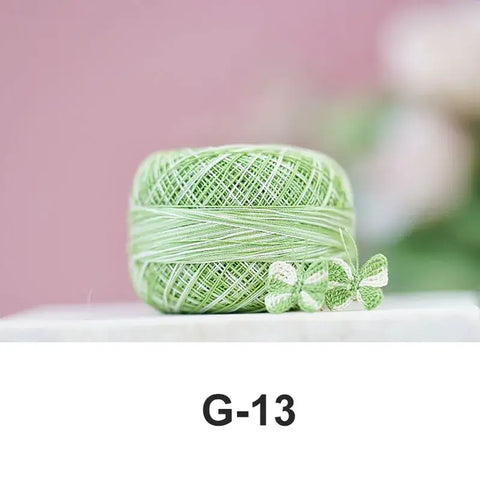 80# micro crochet thread - Green