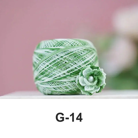 80# micro crochet thread - Green