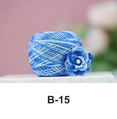 80# micro crochet thread - Blue