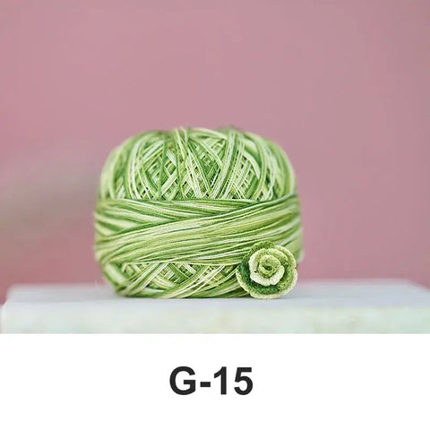 80# micro crochet thread - Green