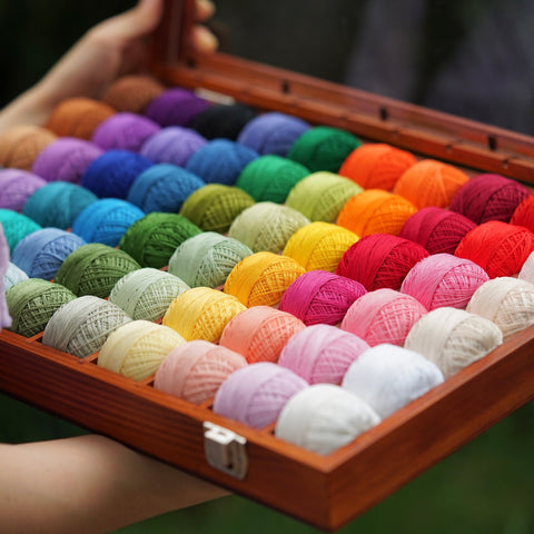 80# micro crochet thread - Sixty colors