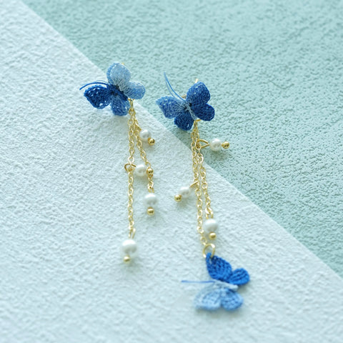 Butterfly Pearl Earrings