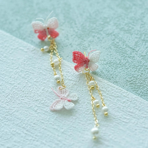 Butterfly Pearl Earrings