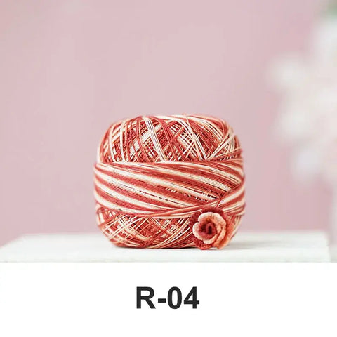 80# micro crochet thread - Red