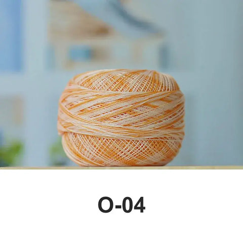 80# micro crochet thread - Orange