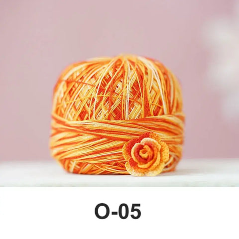 80# micro crochet thread - Orange