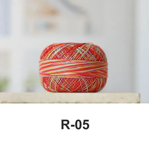 80# micro crochet thread - Red