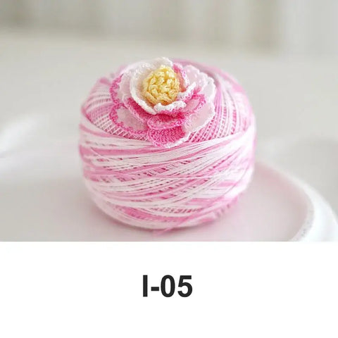 80# micro crochet thread - Pink