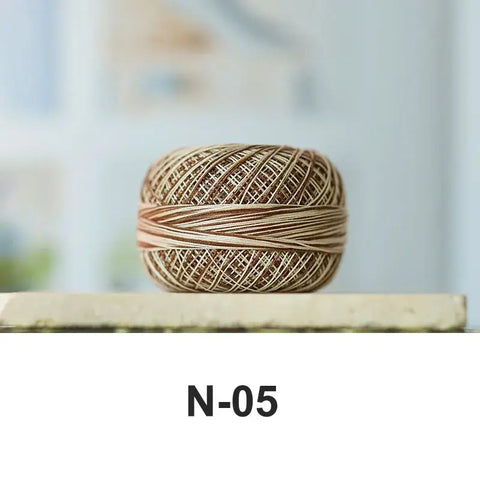 80# micro crochet thread - Brown