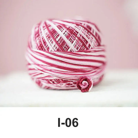 80# micro crochet thread - Pink