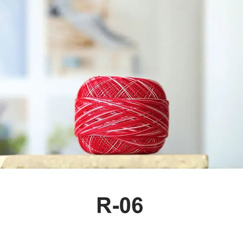 80# micro crochet thread - Red