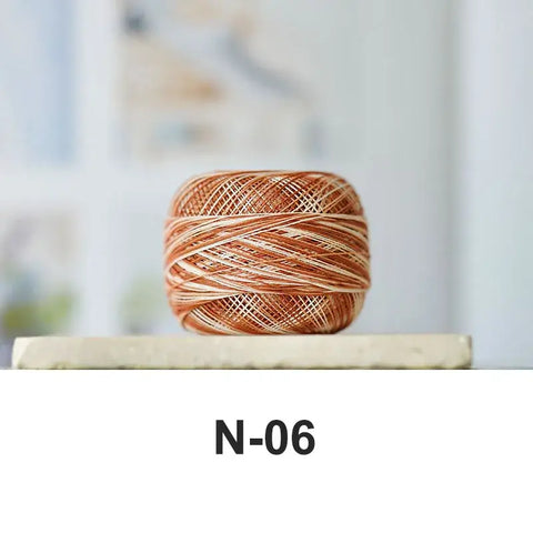 80# micro crochet thread - Brown