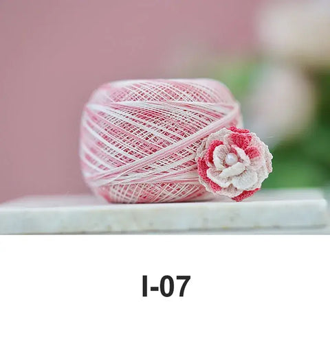 80# micro crochet thread - Pink