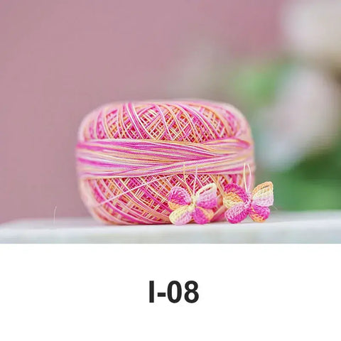 80# micro crochet thread - Pink