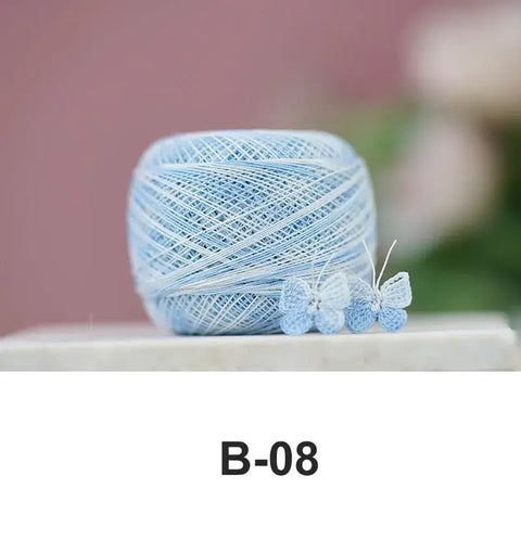 80# micro crochet thread - Blue