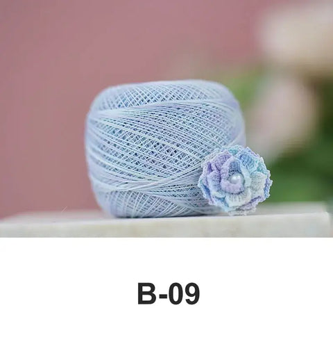 80# micro crochet thread - Blue