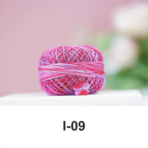 80# micro crochet thread - Pink