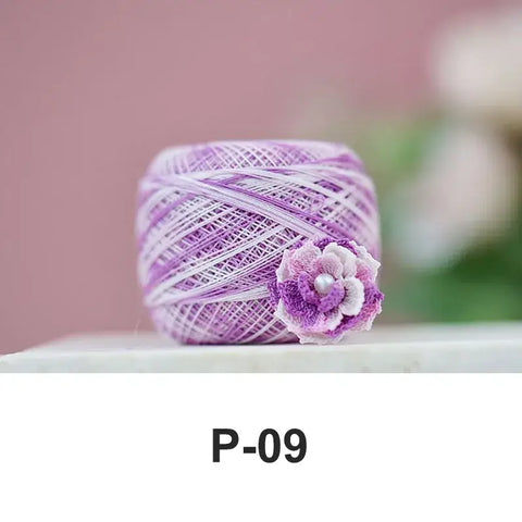 80# micro crochet thread - Purple