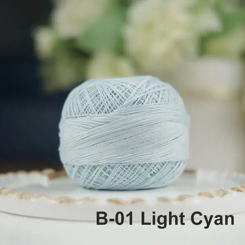 80# micro crochet thread - Blue