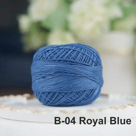 80# micro crochet thread - Blue