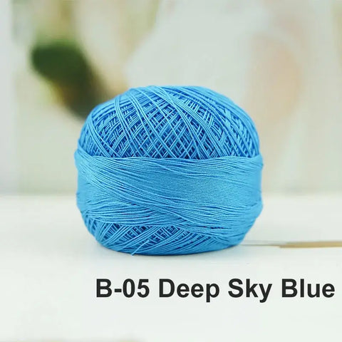 80# micro crochet thread - Blue