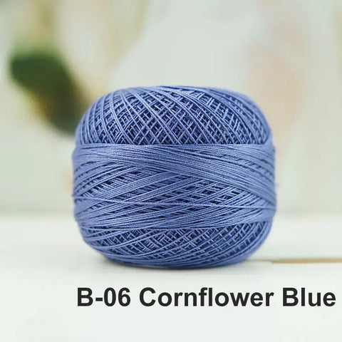 80# micro crochet thread - Blue