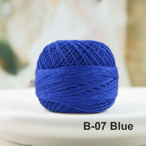 80# micro crochet thread - Blue