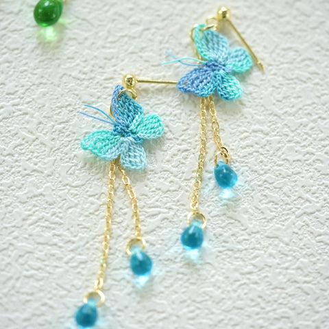 Butterfly Raindrop Earrings