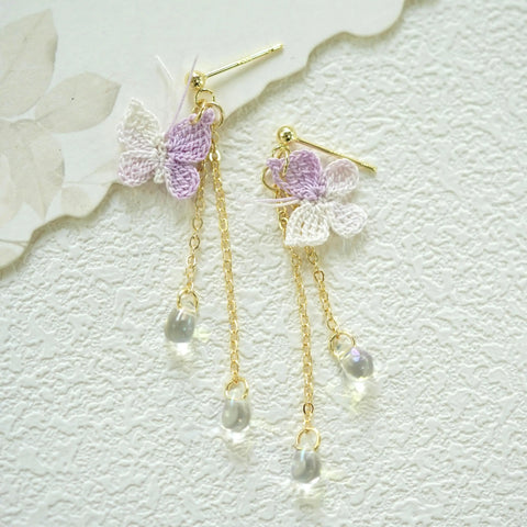 Butterfly Raindrop Earrings