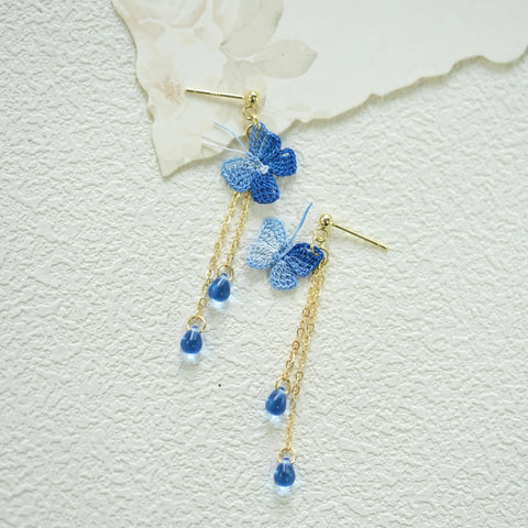 Butterfly Raindrop Earrings