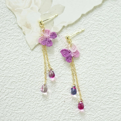 Butterfly Raindrop Earrings