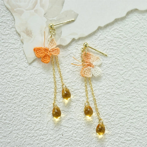 Butterfly Raindrop Earrings