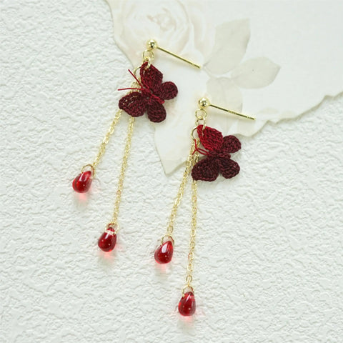 Butterfly Raindrop Earrings