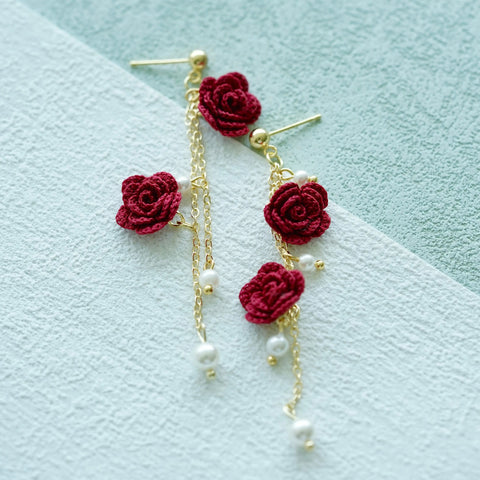 Rose Pearl Earrings