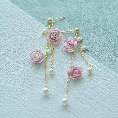 Rose Pearl Earrings