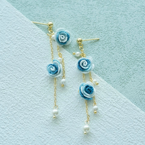 Rose Pearl Earrings