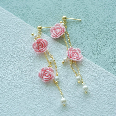 Rose Pearl Earrings