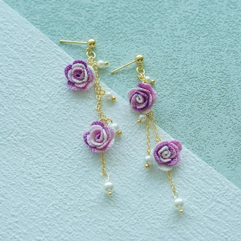 Rose Pearl Earrings