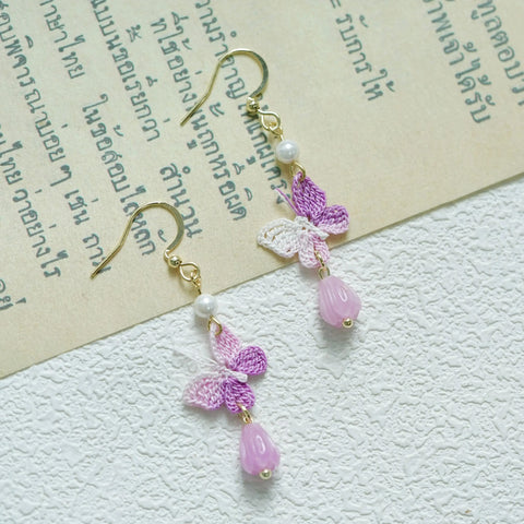 Butterfly Bead Earrings