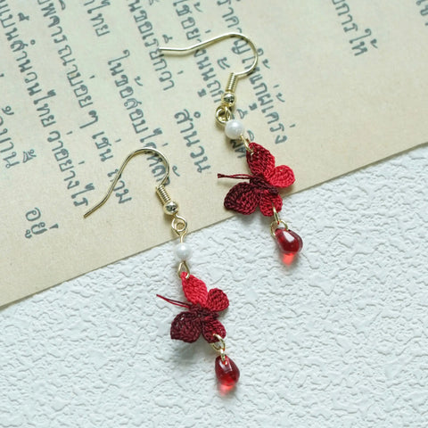 Butterfly Bead Earrings