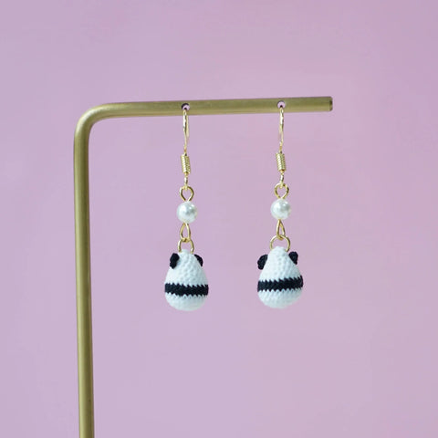 Panda Earrings