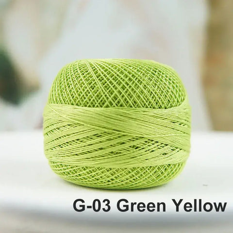 80# micro crochet thread - Green