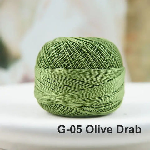 80# micro crochet thread - Green