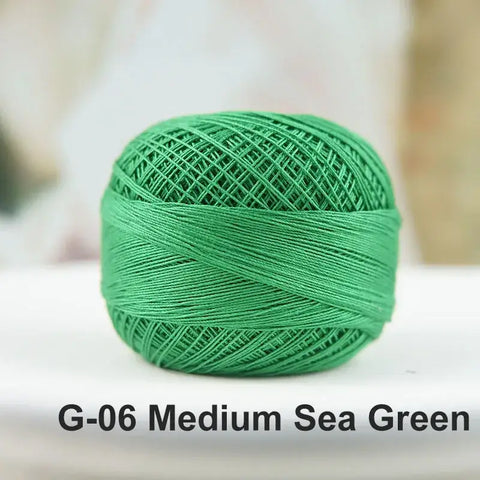 80# micro crochet thread - Green