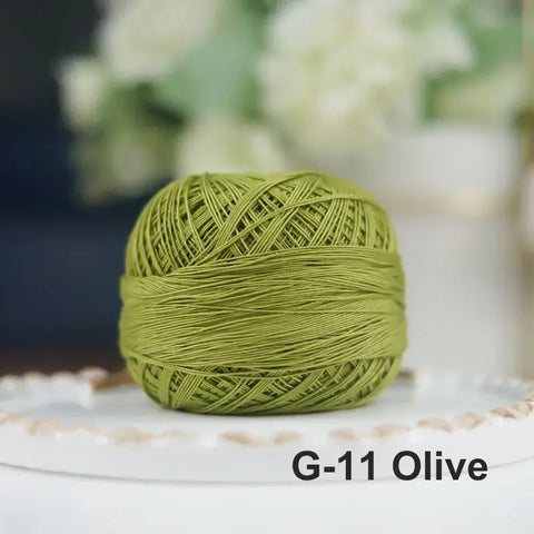 80# micro crochet thread - Green